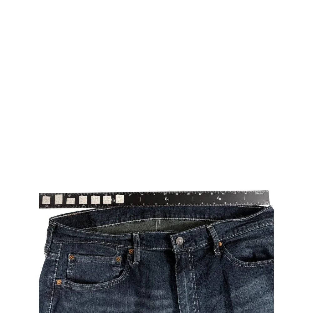 Levi's 559 Straight Jeans Mens 36x34 Blue Denim Dark Washed Rugged Relaxed Fit